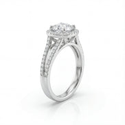 Regal Halo Solitaire Ring