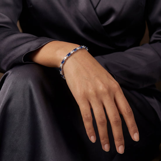 Royal Sapphire Tennis Bracelet