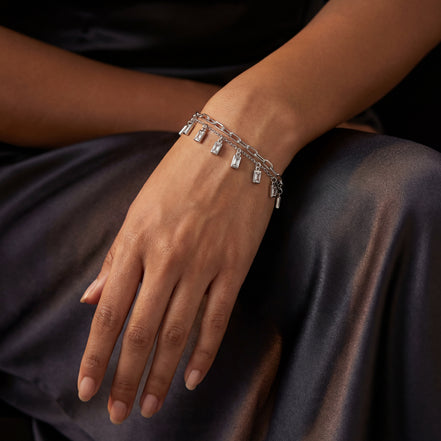 Prism Link Dangling Bracelet
